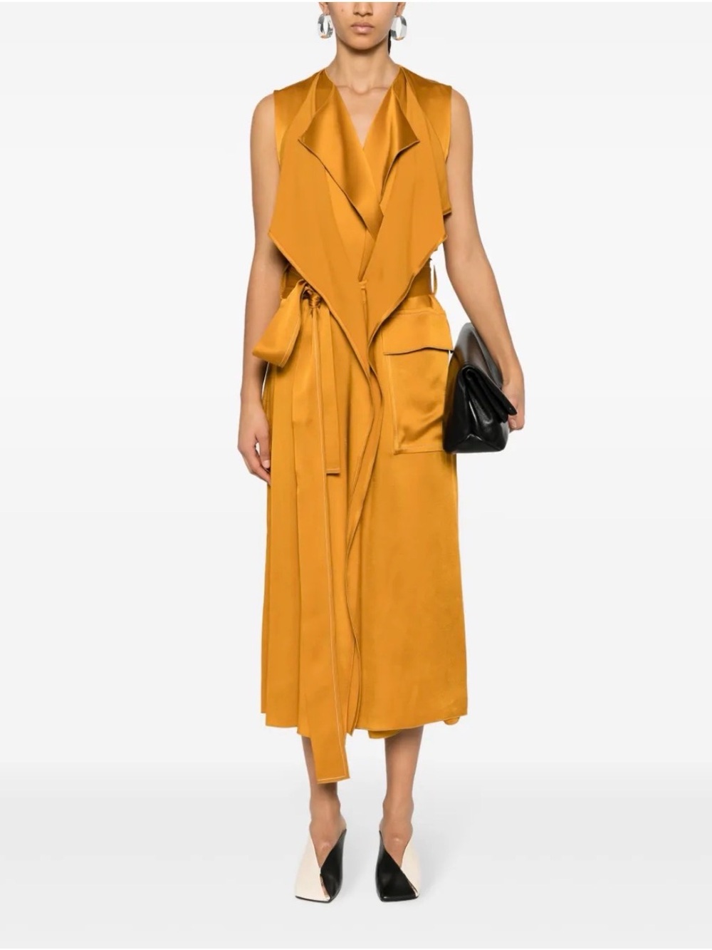NWT Victoria Beckham layered trench dress